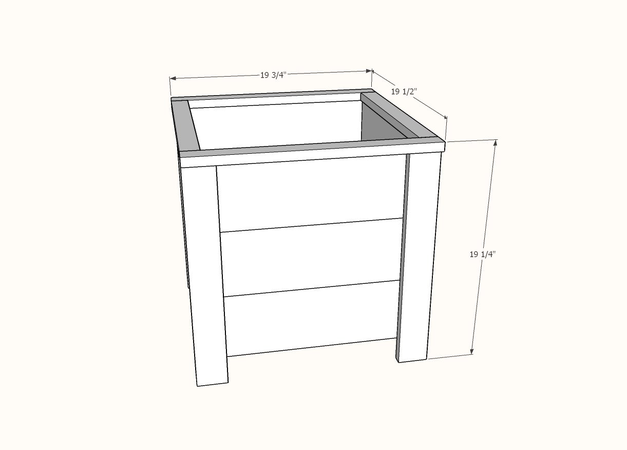 dimensions for diy planter box